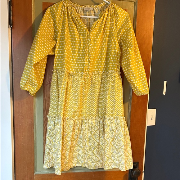 Yellow Patterned Dress - Picture 1 of 1